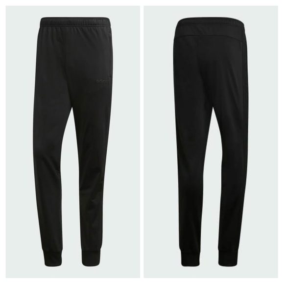 SOLD Adidas Men's 3 Stripes Track Suit 2pc Set Size Medium Black/Black - Picture 4 of 16